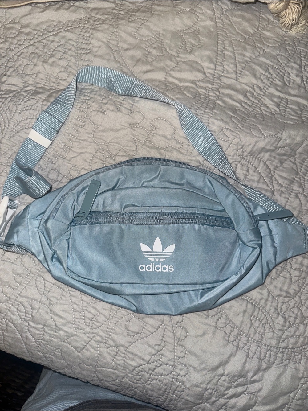 adidas Light Blue Trefoil Waist Bag - Men's Belt Pack
